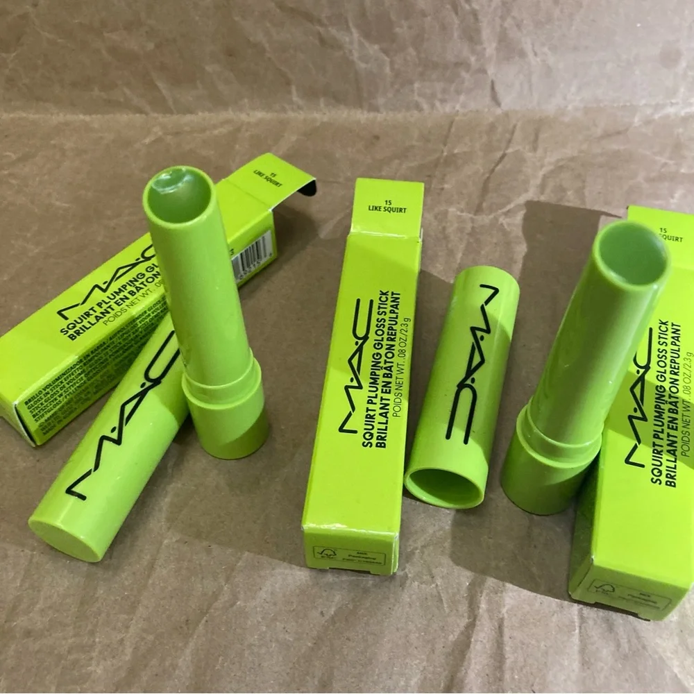 3 x Mac squirt plumping gloss stick